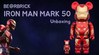 [아트날다] 베어브릭 아이언맨 마크 50 BEARBRICK 100% \u0026 400% Unboxing