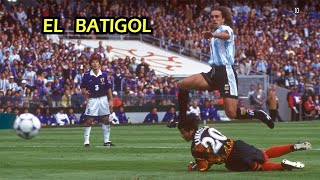 Asi jugaba Gabriel Batistuta - El Mejor 9 de la Historia Argentina