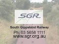 south gippsland railway tv ad. korumburra victoria australia