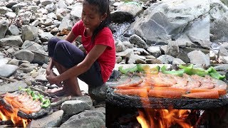 Cook shrimp on the rocks with carrots and peppers for lunch - Cooking Shrimp recipe delicious #47