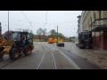 testfahrt der straßenbahn durch die luwu