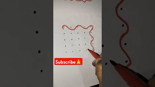 5*5 dots easy rangoli for beginners #shorts #rangoli #dailyrangoli #viralshorts