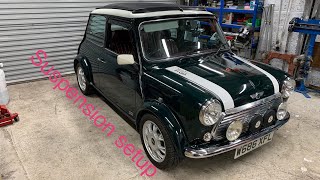 Treating Alice the Classic mini to a suspension setup