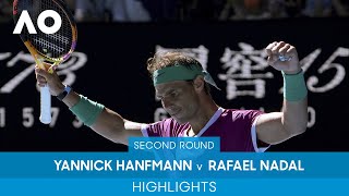 Yannick Hanfmann v Rafael Nadal Highlights (2R) | Australian Open 2022