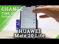 HUAWEI Mate 20 Lite DATE & TIME Settings / Change Date / Set Up Time Zone