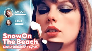 Taylor Swift - Snow On The Beach (Feat. More Lana Del Rey) (Line Distribution + Lyrics Karaoke)