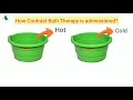 contrast bath therapy hindi hot and cold therapy dr. pratibha singh pt