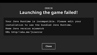 HOW TO FIX Minecraft "Your Java Runtime is Incompatible" Java