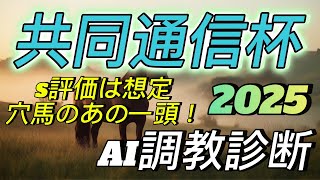 【共同通信杯2025】なぜあの馬が想定穴馬！？ゆめうまAIが渾身のS評価！AI調教診断 追い切り 先週はきさらぎ賞(S→A→B) 東京新聞杯(A→A→B)決着