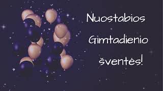 Gimtadienio Sveikinimas - Gyvenimas Nuostabus!