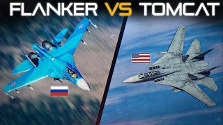Watch What The Tomcat Can Do | Flanker Vs F-14 Tomcat | Dogfight | Digital Combat Simulator | DCS |