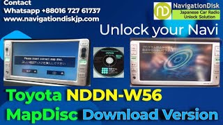 Toyota #NDDN-W56 radio map disc download‘