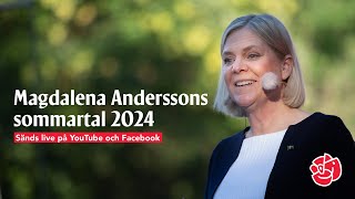 LIVE: Magdalena Andersson håller sommartal i Sandviken