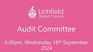 Audit Committee Wednesday 18 September 2024