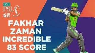 Fakhar Zaman Incredible 83 Score | Lahore Qalandars vs Karachi Kings | HBL PSL 6 | Match 11 | MG2T