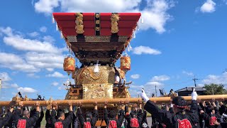 令和6年10月12日　上之庄神社秋祭り宵宮　国包公会堂蔵出し・練り