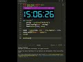 Python Program to make a digital clock in less than 20 lines...