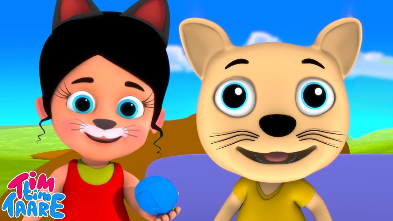 Billi Karti Meow Meow, चुहिया रानी, Rhymes In Hindi For Babies - YouTube