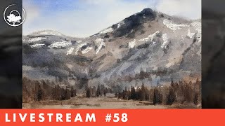 Painting with Only 2 Colors in Watercolor - LiveStream #58