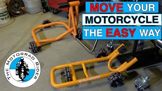 Unboxing, Setting Up & Using a Dynamoto Motorcycle Mover with a BMW R1200GS Adventure