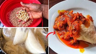 HOW TO PREPARE EKURU(WHITE MOI MOI) | OFULOJU RECIPE