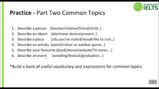 6. Speaking - 11  Common Topics \u0026 Tips