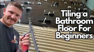 How to Tile and Grout a Bathroom Floor - Complete Beginners Guide