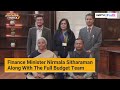 finance minister nirmala sitharaman meets the full budget team union budget 2025