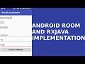 ANDROID ROOM AND RXJAVA IMPLEMENTATION