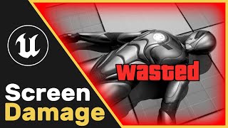 UE4 | UE5 Tutorial : Screen Damage Effect