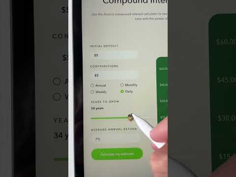 How to use Acorns Compound Interest Calculator