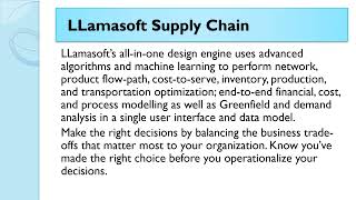 Online Training For LLamasoft Supply Chain  By Proexcellency.