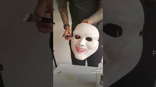 How to make a Freddy Krueger￼ Mask for HALLOWEEN #shorts