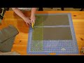 cutting fabric for rag quilt part 1