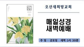 매일성경큐티 2월 26일 새벽예배 (누가복음 7:1-17) 백부장의 종과 나인성의 과부의 아들