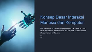 Konsep Dasar Interaksi Manusia dan Komputer(IMK)