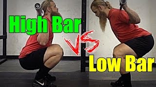 High Bar Squat vs. Low Bar Squat