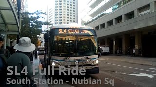 SL4 Full Ride South Station - Nubian Sq | MBTARailFanner1418