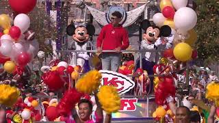 Patrick Mahomes at Disneyland - Super Bowl XLII 2023 Disneyland Cavalcade