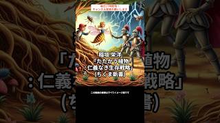 植物たちの壮絶なサバイバル。それは、生命の神秘と進化の驚異の物語　稲垣 栄洋「たたかう植物: 仁義なき生存戦略」(ちくま新書) #本 #植物 #自然 #雑学