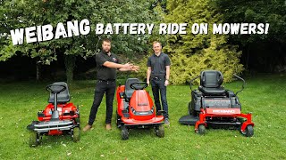 The WEIBANG Battery Zero Turn, iON 76 SD and iON 81 RC Ride On Mowers!