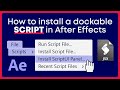 How to install a Script UI panel in After Effects