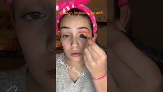 Orange eye makeup  #makeup #orangeeyeshadow #makeupchallenge #nimya #jamescharle
