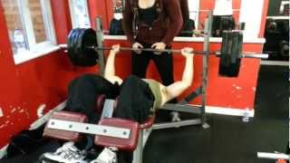 Decline bench press 180kg