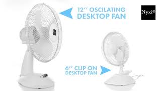 Nyxi | Beautiful Desk Fans (6 Inch and 12 Inch)