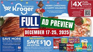 *NEW SALE!?!* Kroger FULL Ad Preview for 12/17-12/25 | 5x Digital, Baby Event, Weekly Digital & MORE