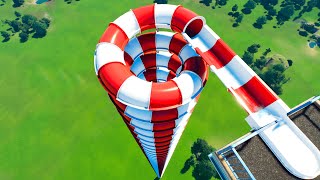 Spiral Down Water Slides – Planet Coaster 2