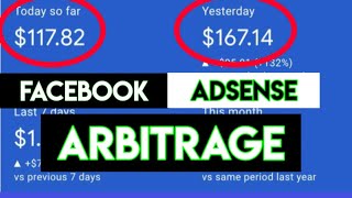 How To Do Facebook Adsense Arbitrage And Make Profit. | $100/Day ( LIVE PROOF)