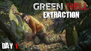 GreenHell: Extraction - Against All Odds | Day 1 [ Hardcore Survival ]