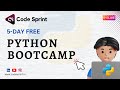 Intro and Data types in Python | Python Bootcamp | Code Sprint